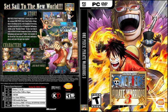 One Piece: Pirate Warriors 3 box art cover