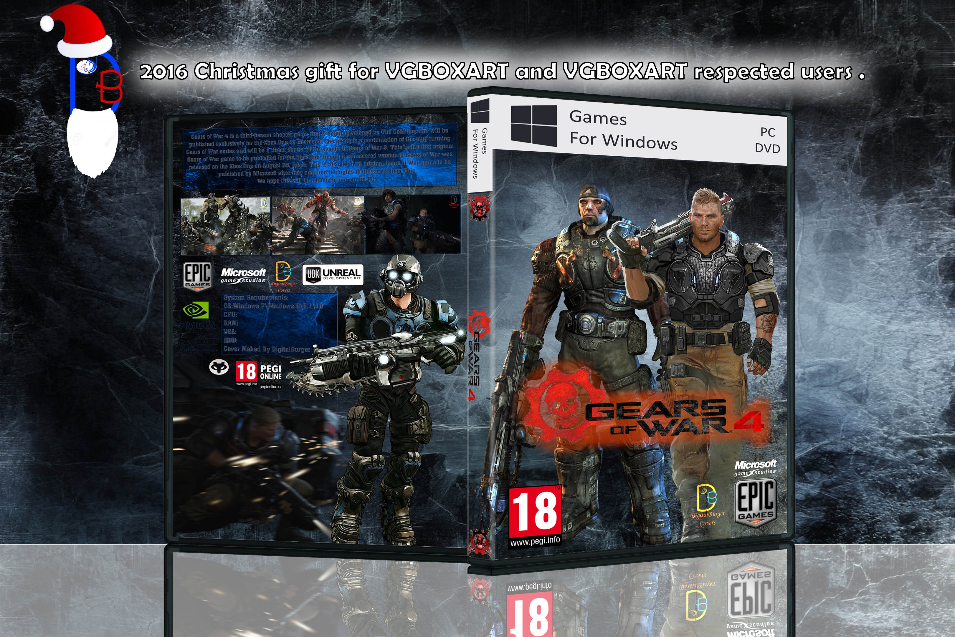 Gears of War 4 DB Cover box cover