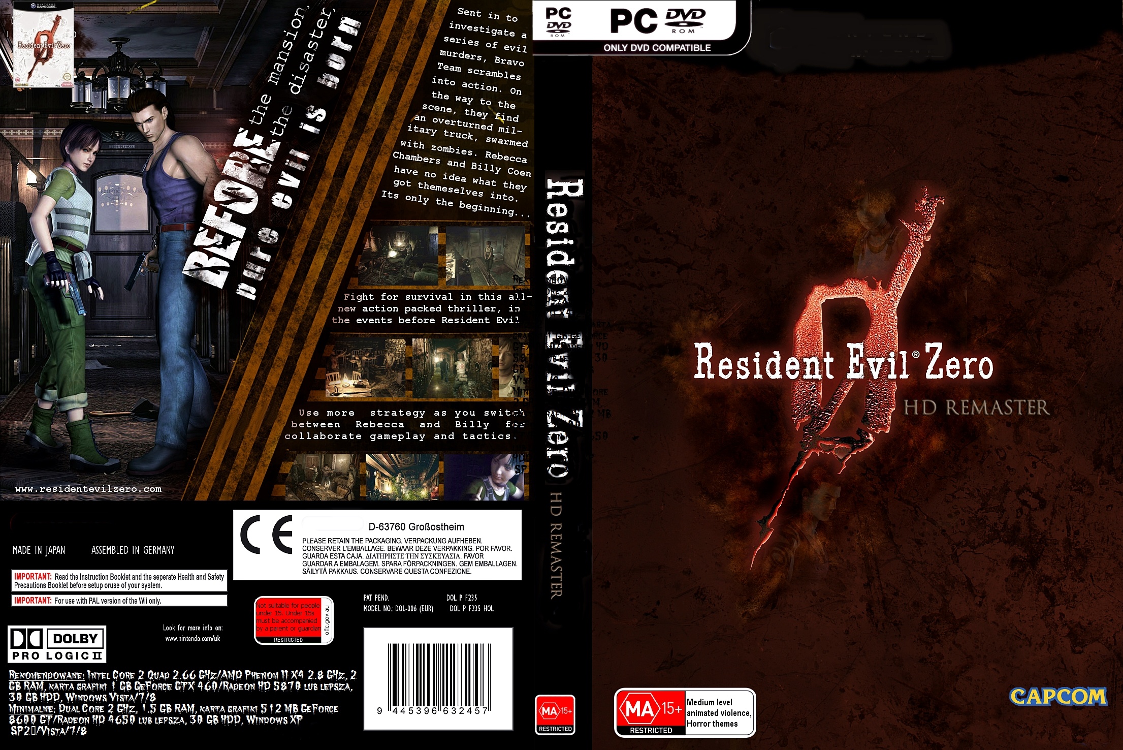 Resident Evil 0 - HD Remaster box cover