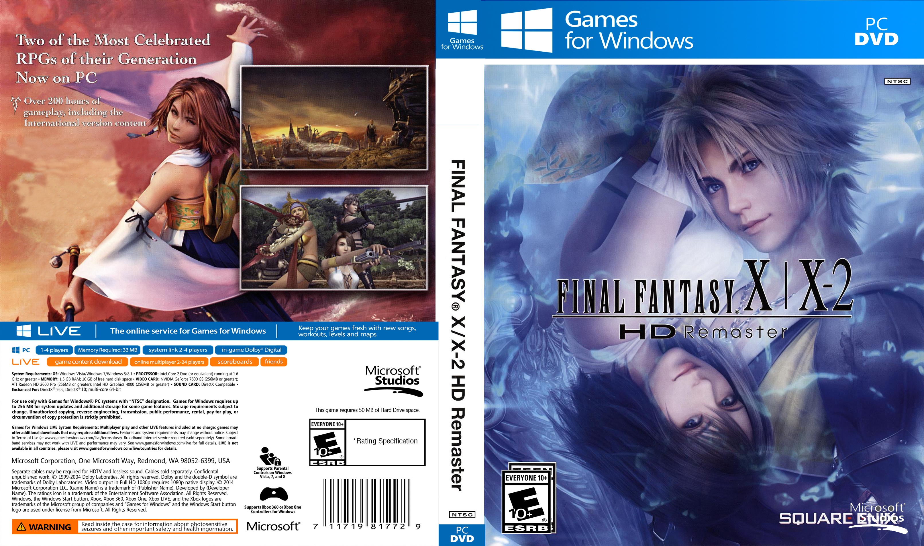 Final Fantasy X | X-2 HD Remaster box cover