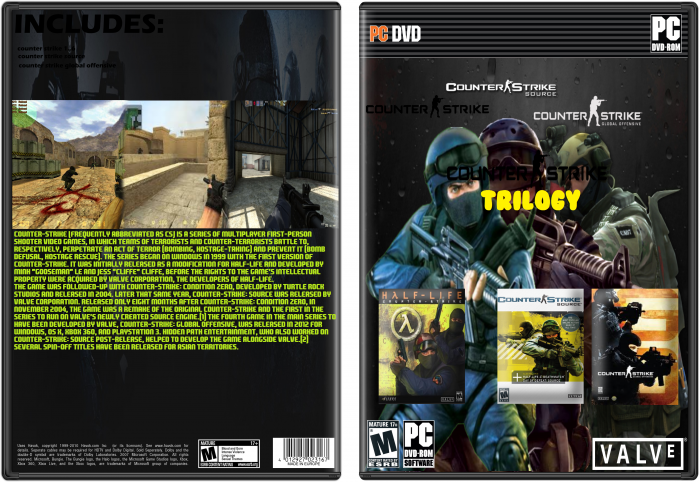 Counter Strike Trilogy box art cover