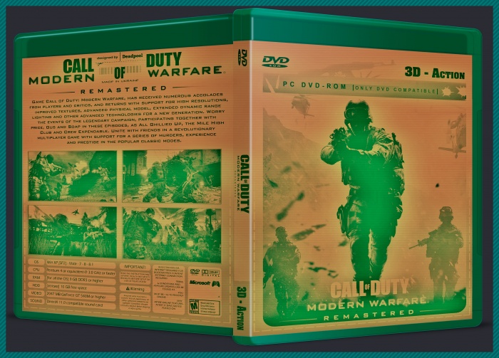 Call of Duty Modern Warfare Remastered box art cover