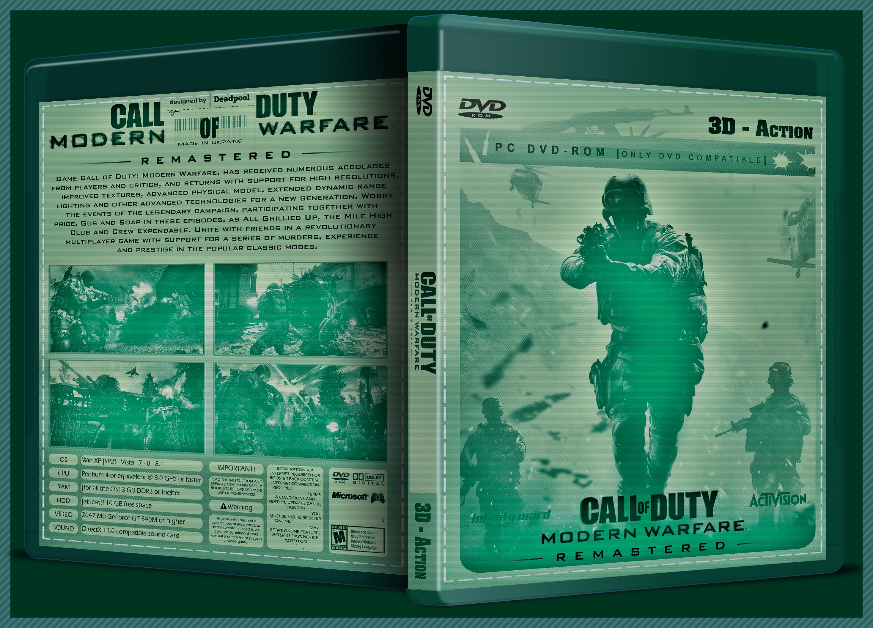 Call of Duty Modern Warfare Remastered box cover