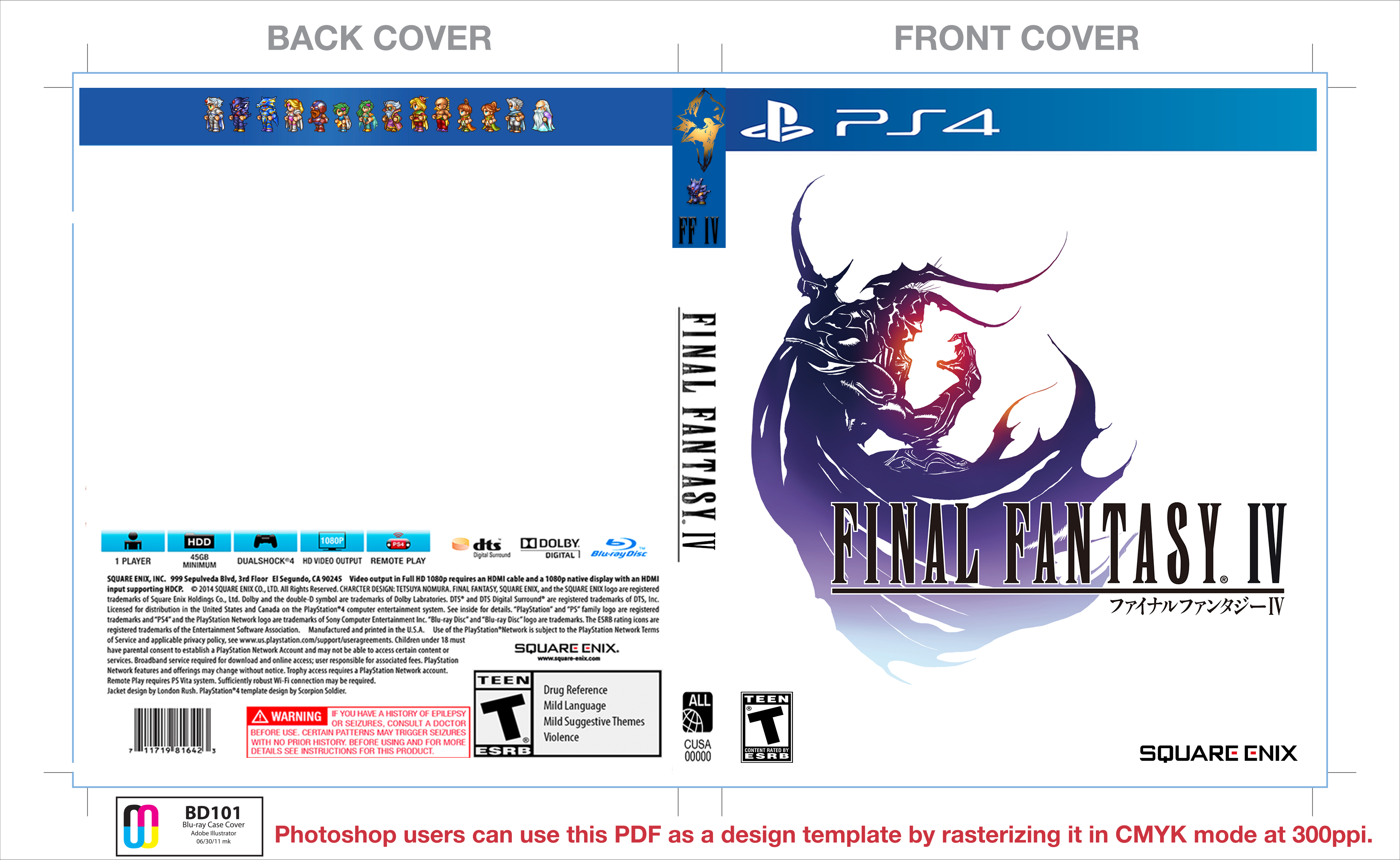Final Fantasy IV Box Cover box cover