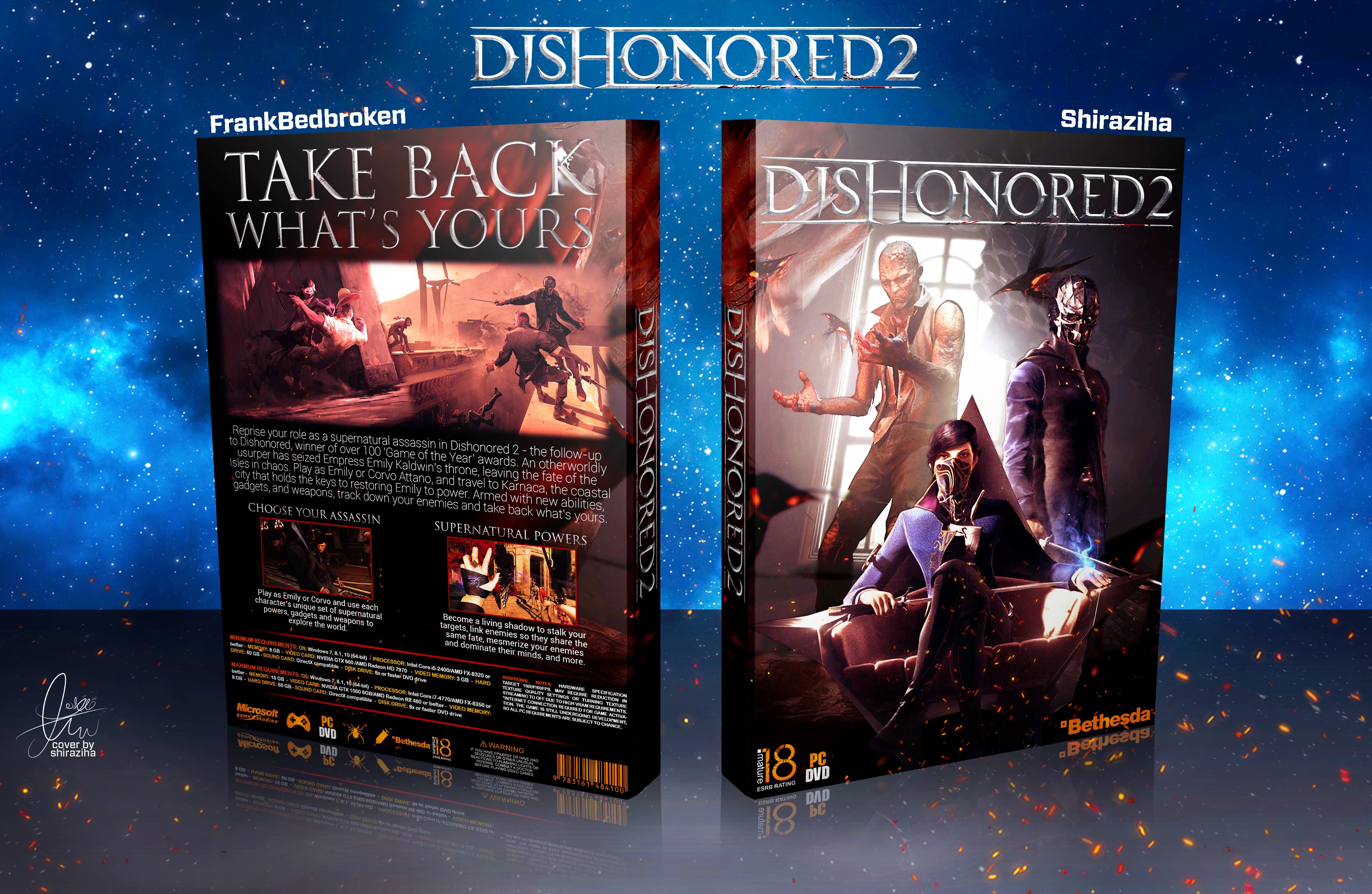 Dishonored 2 box cover