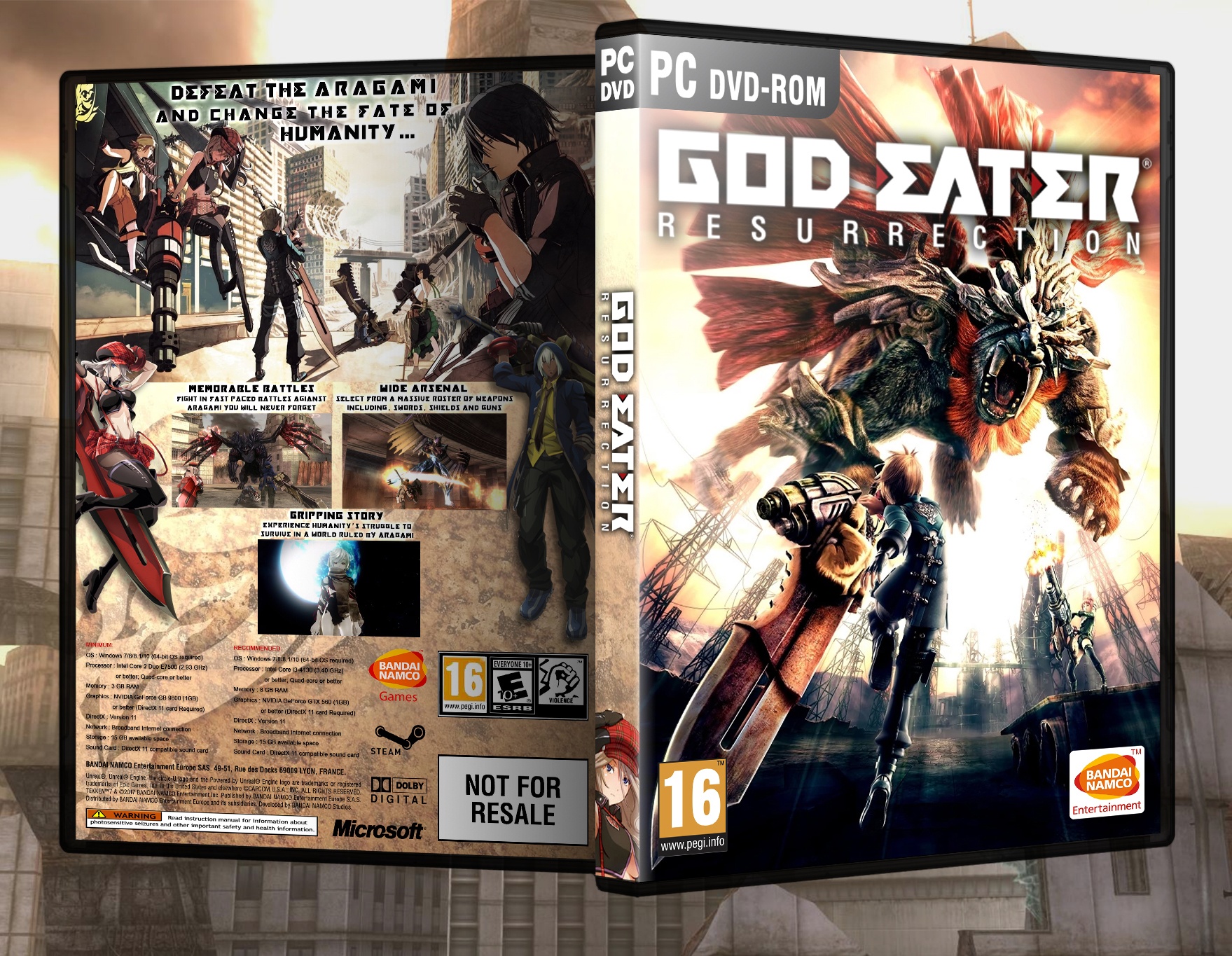 God Eater Resurrection box cover