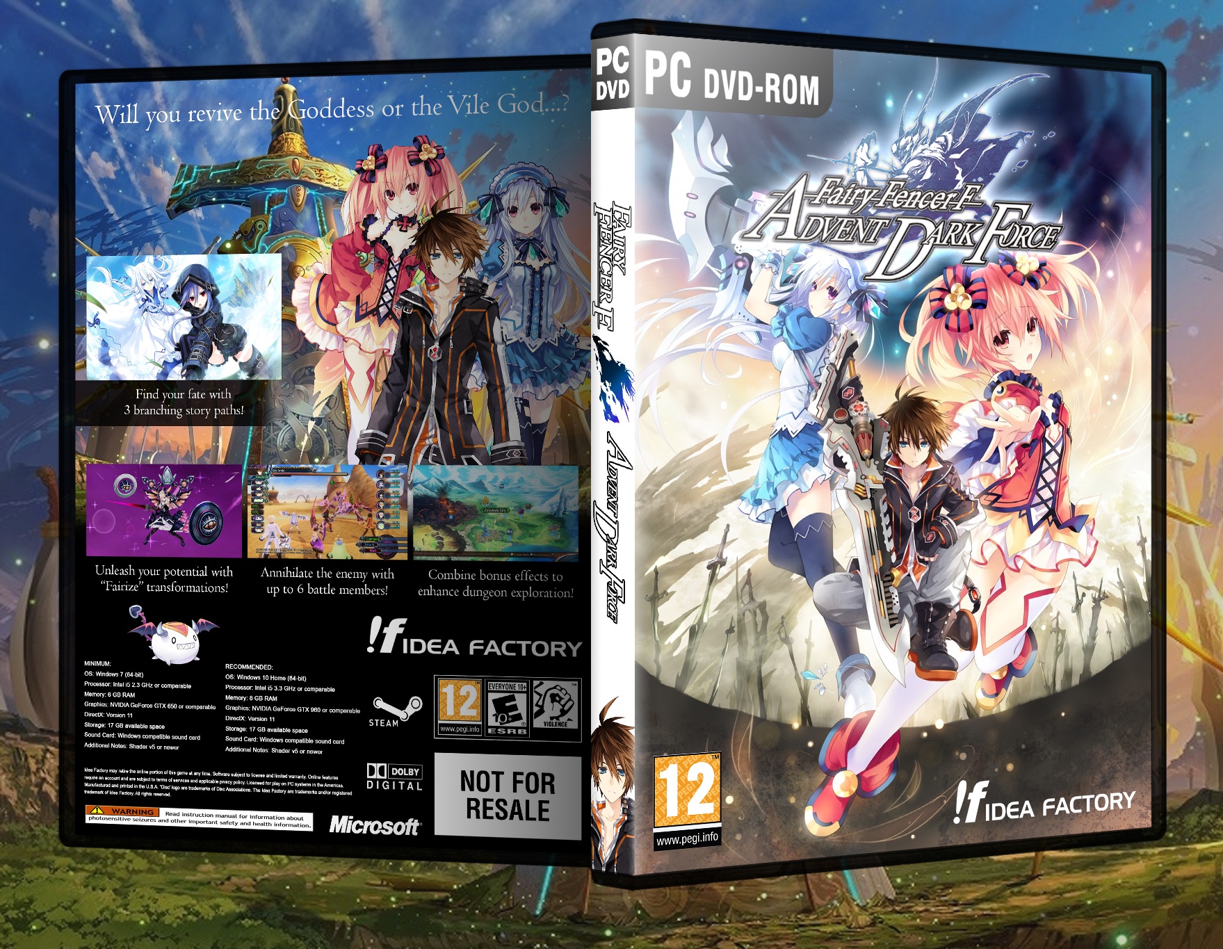 Fairy Fencer F: Advent Dark Force box cover