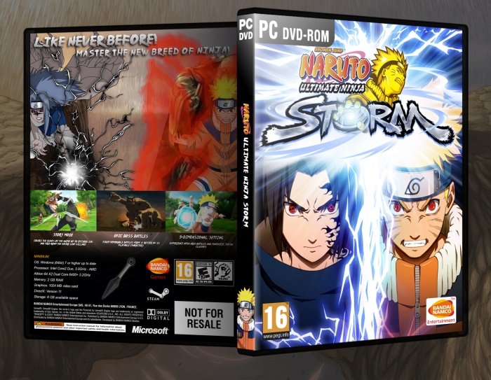 Naruto Ultimate Ninja Storm box art cover