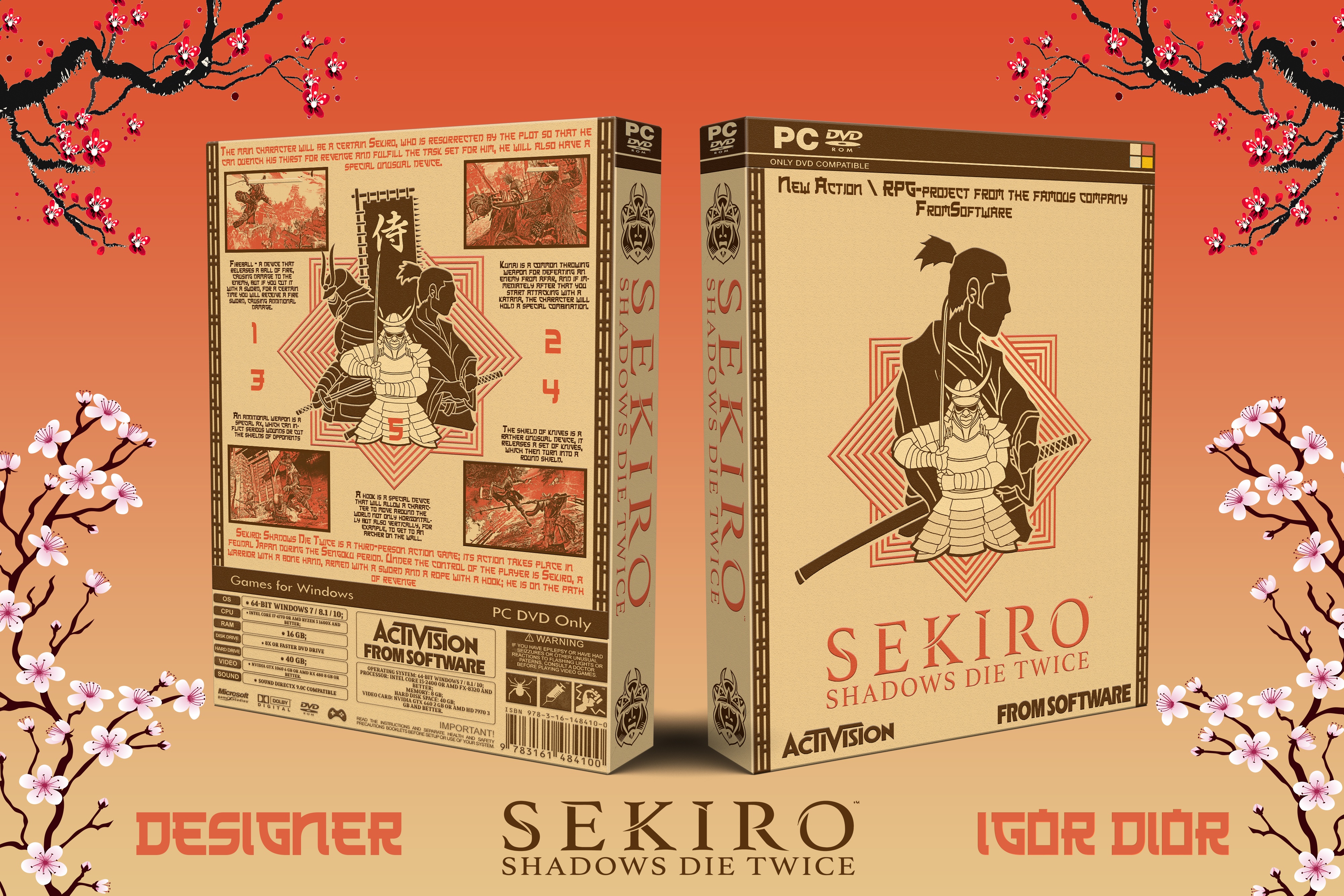 Sekiro Shadows Die Twice box cover