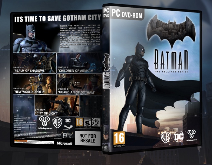 Batman The Telltale Series box art cover