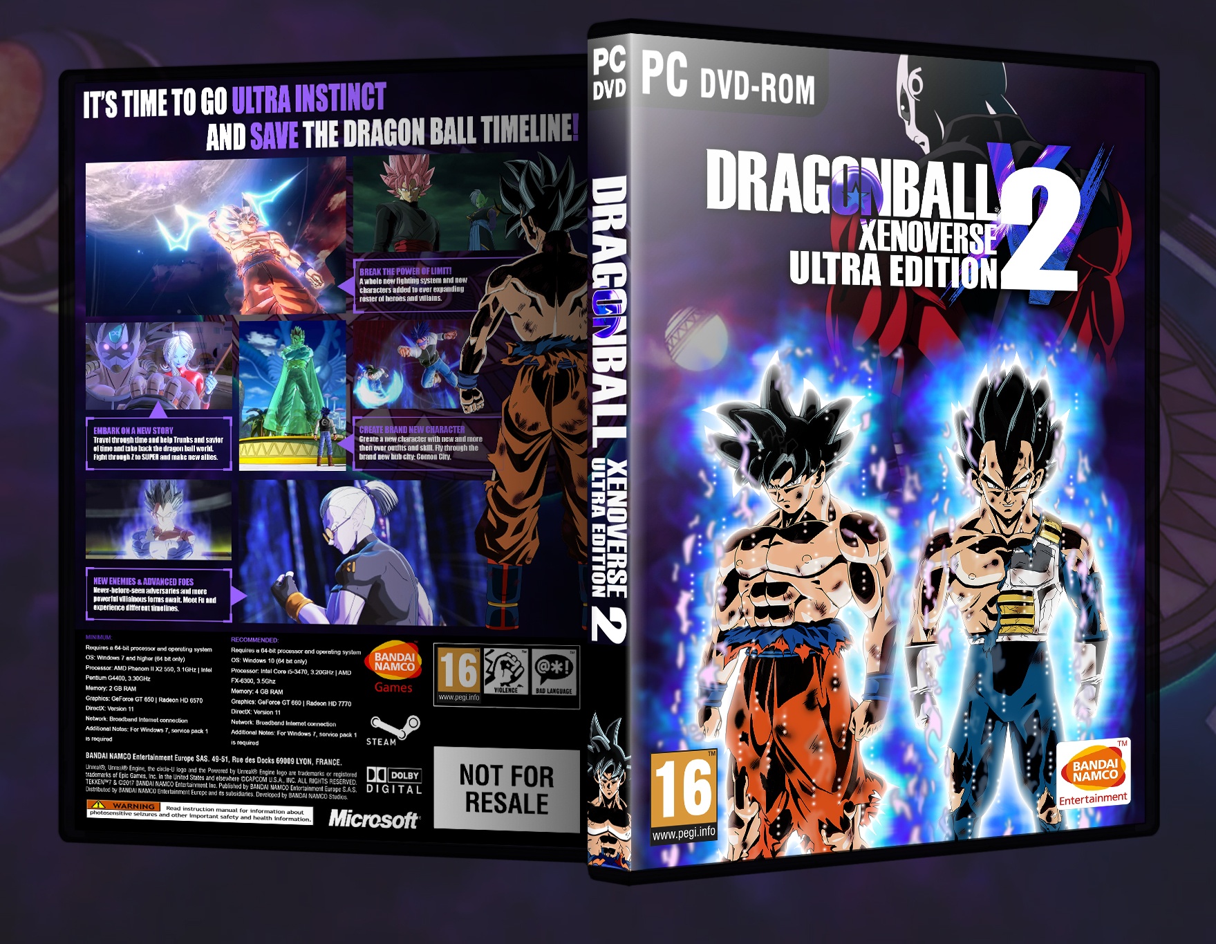 Dragon Ball Xenoverse 2 Ultra Edition box cover