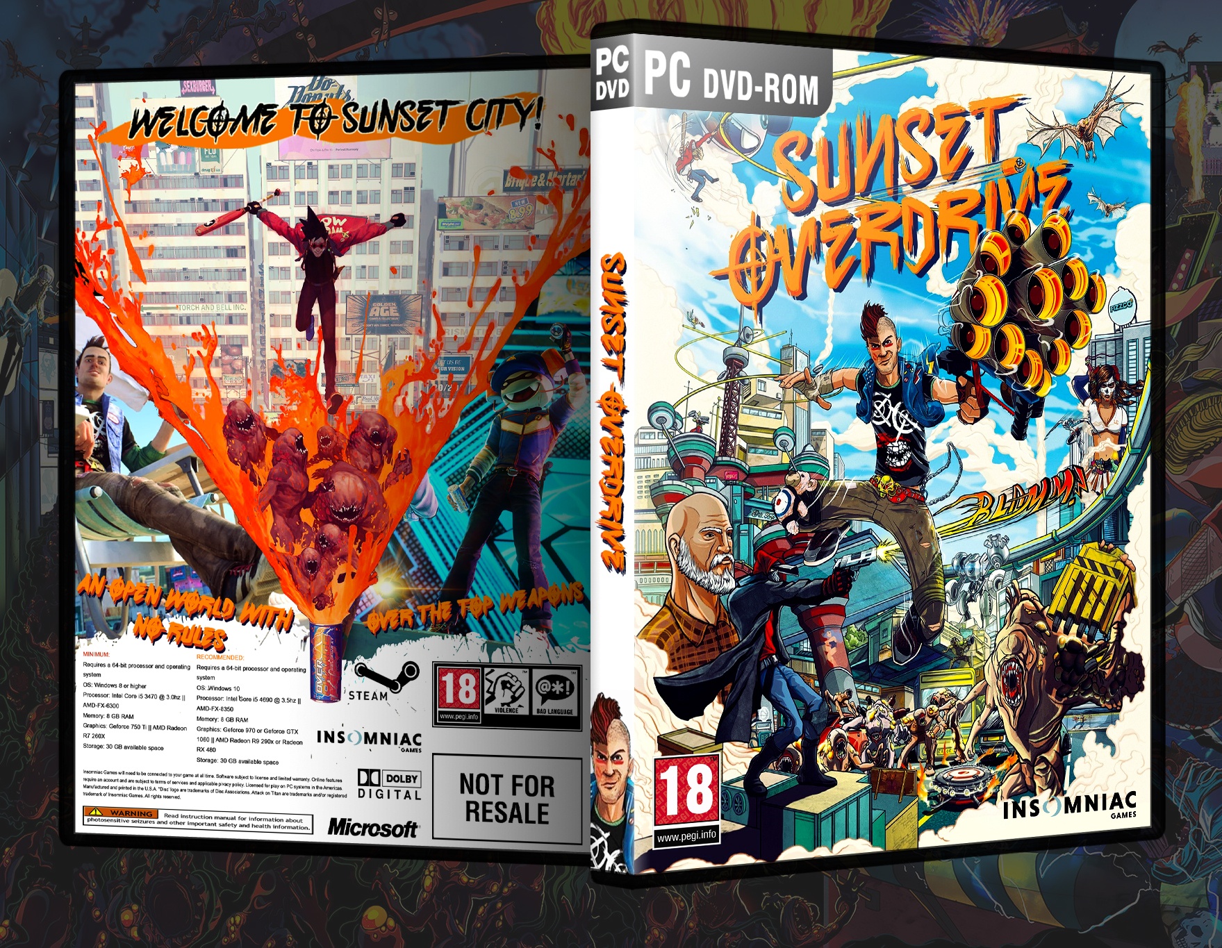 Sunset Overdrive box cover