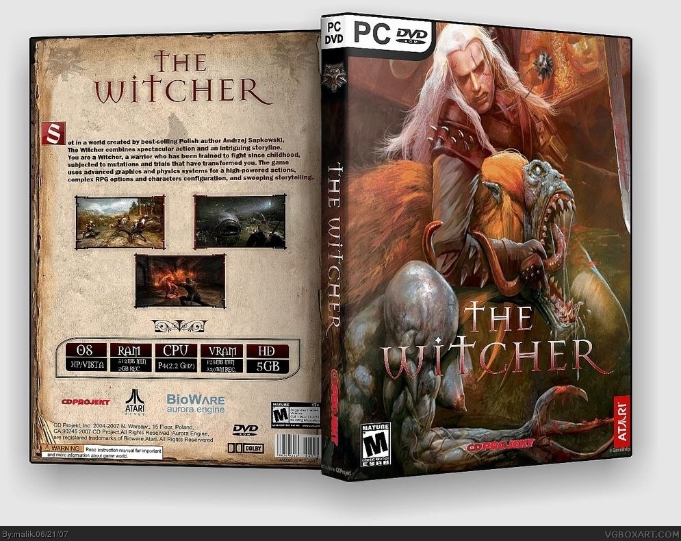 The Witcher box cover