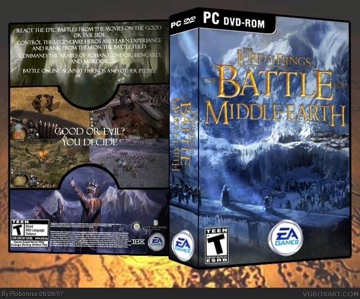 The Lord of the Rings: The Battle for Middle-earth box art cover