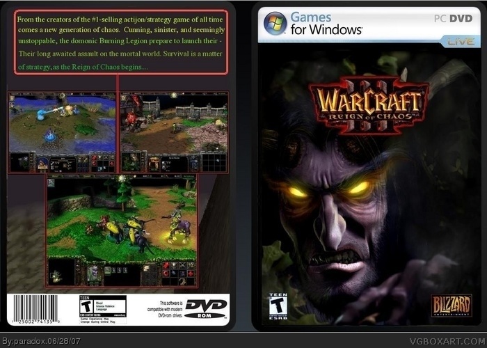 Warcraft 3: Reign of Chaos box art cover