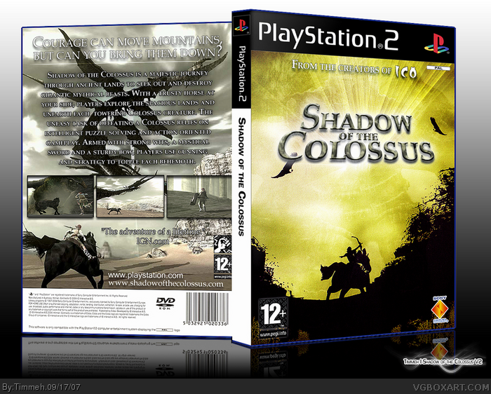 Shadow of the Colossus box art cover