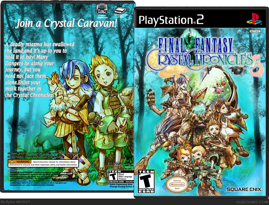 Final Fantasy Crystal Chronicles Playstation 2 box cover