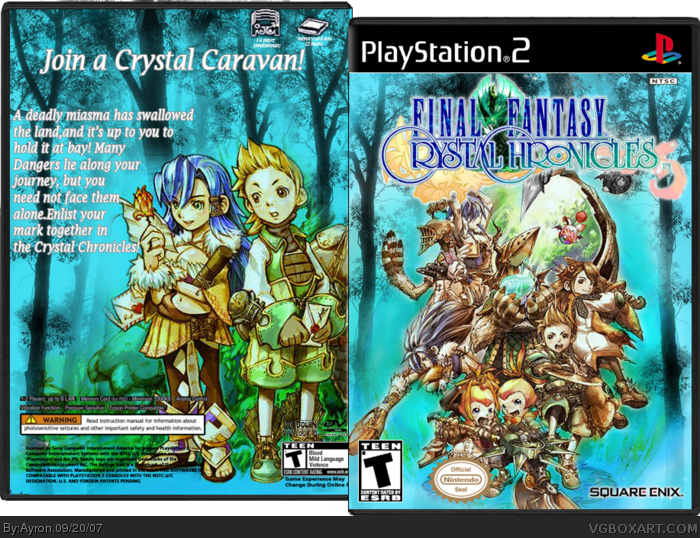 Final Fantasy Crystal Chronicles Playstation 2 box art cover