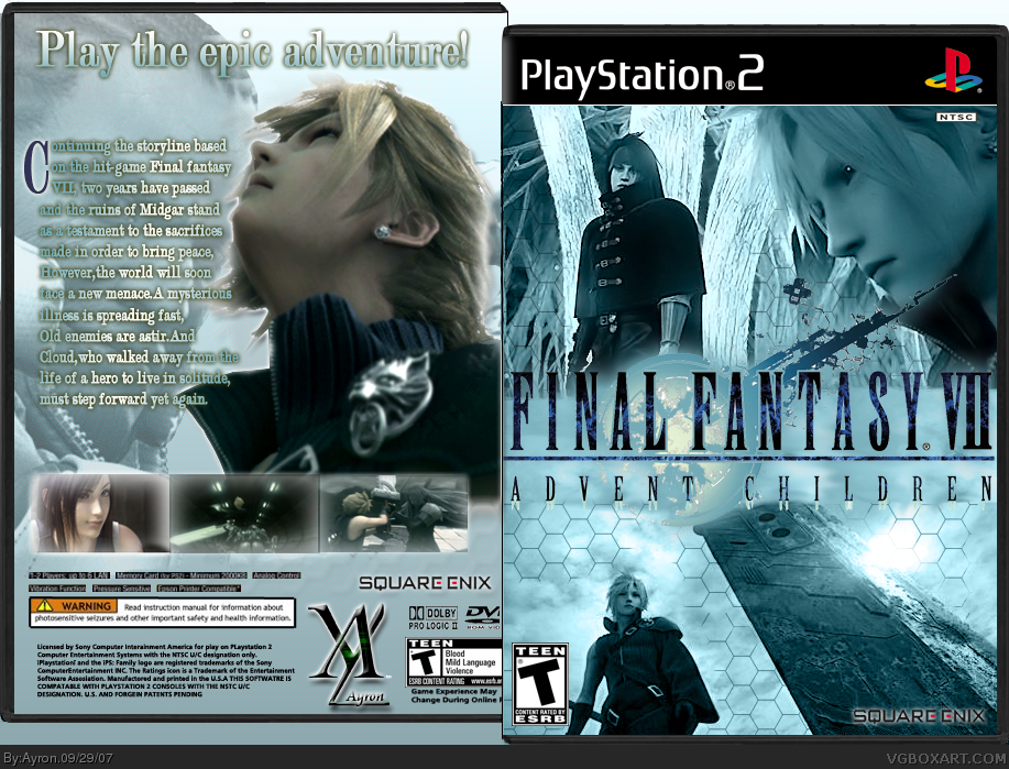 Final Fantasy VII: Advent Children box cover