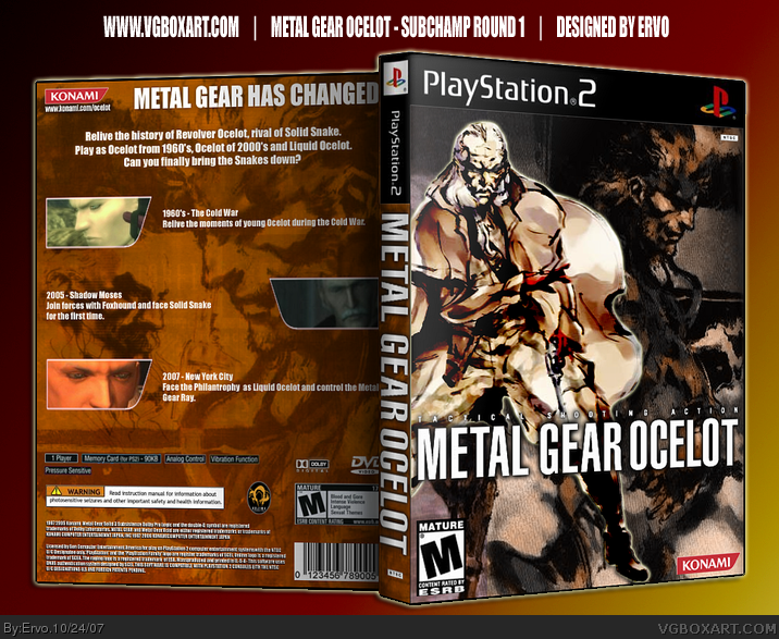 Metal Gear Ocelot box cover
