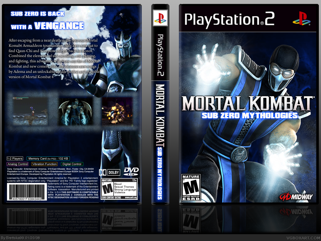 Mortal Kombat: Sub Zero Mythologies II box cover