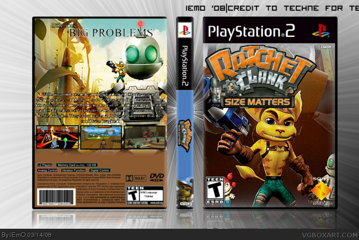 Ratchet and Clank Size Matters box art cover