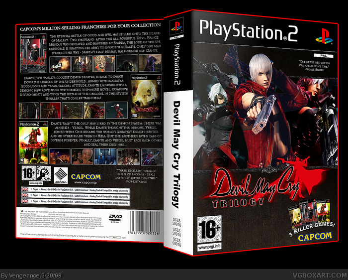 Devil May Cry Trilogy box art cover