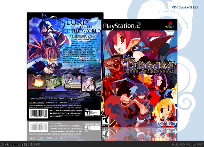 Disgaea: Hour of Darkness box art cover