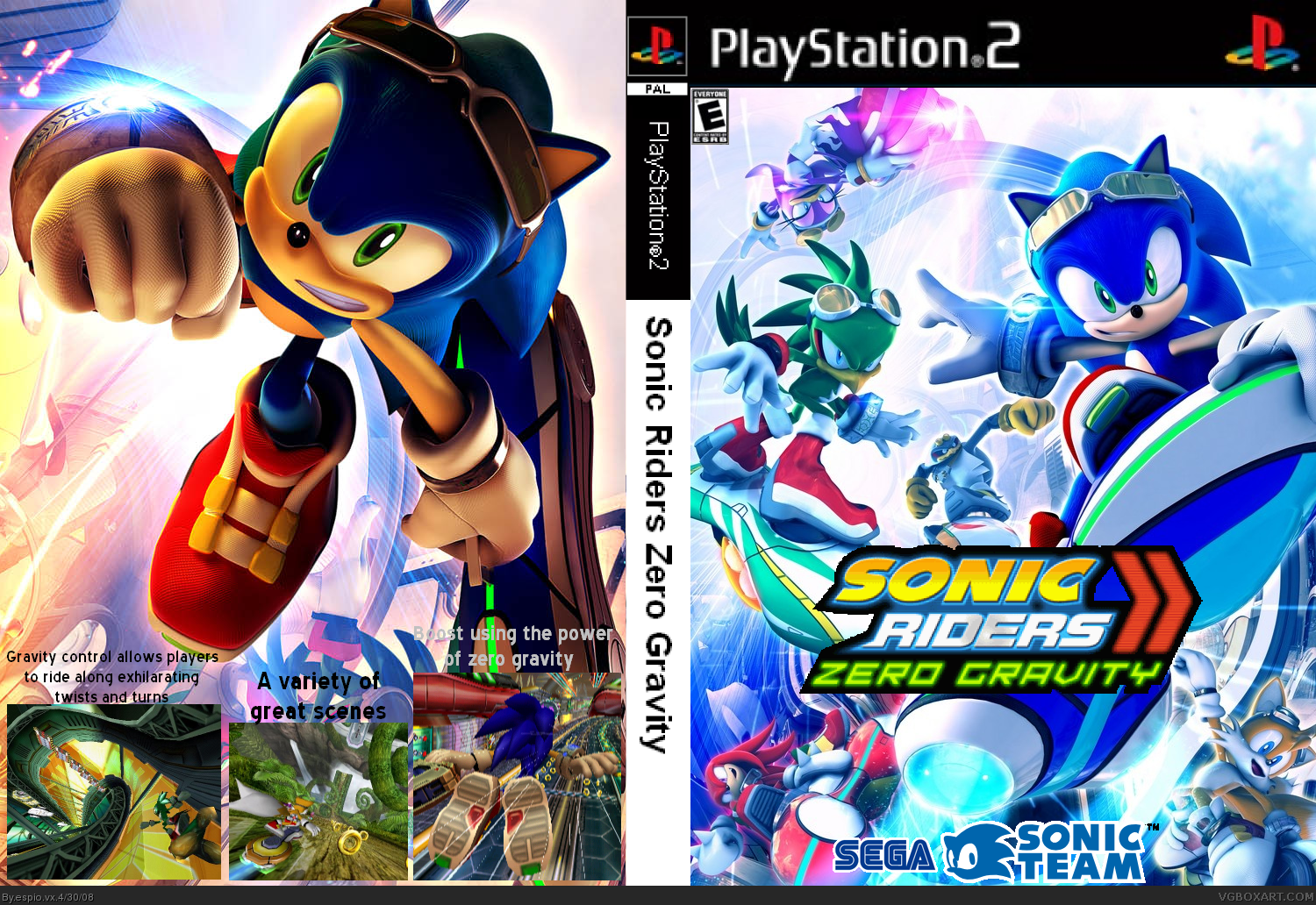 Sonic Riders Zero Gravity box cover