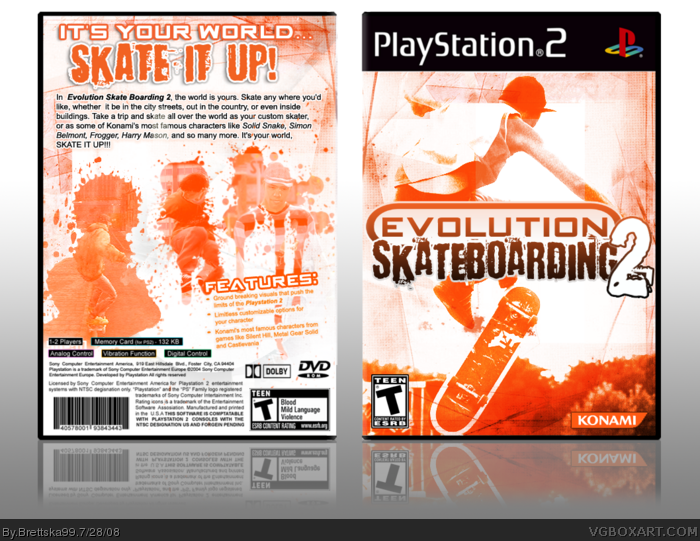 Evolution Skateboarding 2 box art cover