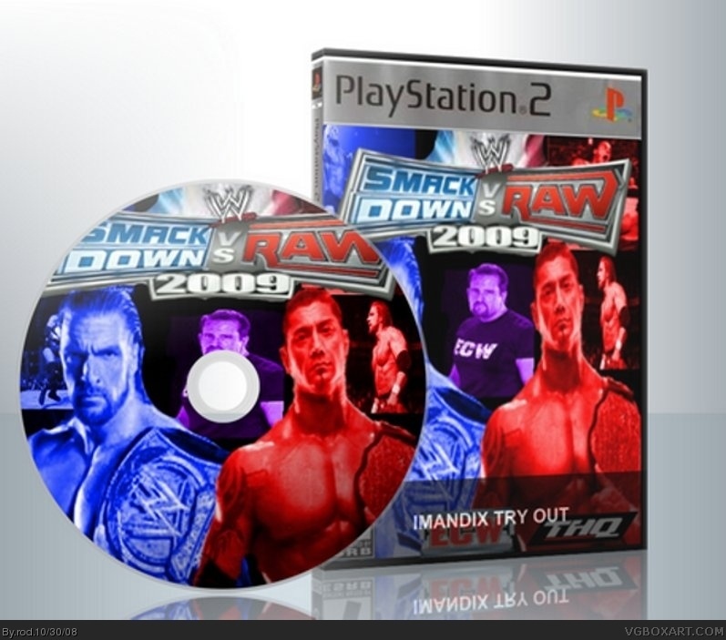 WWE Smackdown vs Raw 2009 Featuring ECW box cover