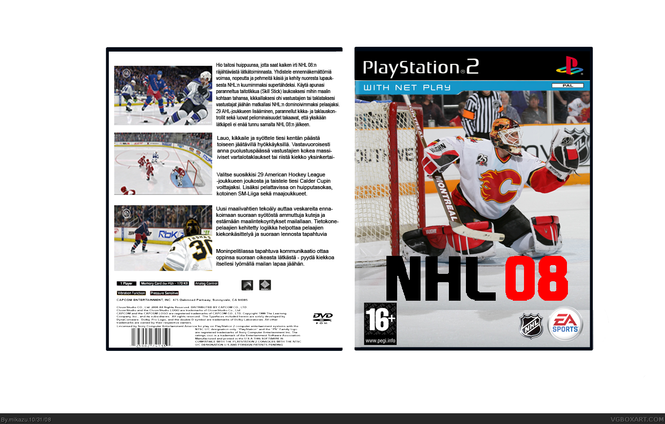 NHL 08 box cover