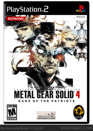 Metal Gear Solid 4: Guns of The Patriots box art cover