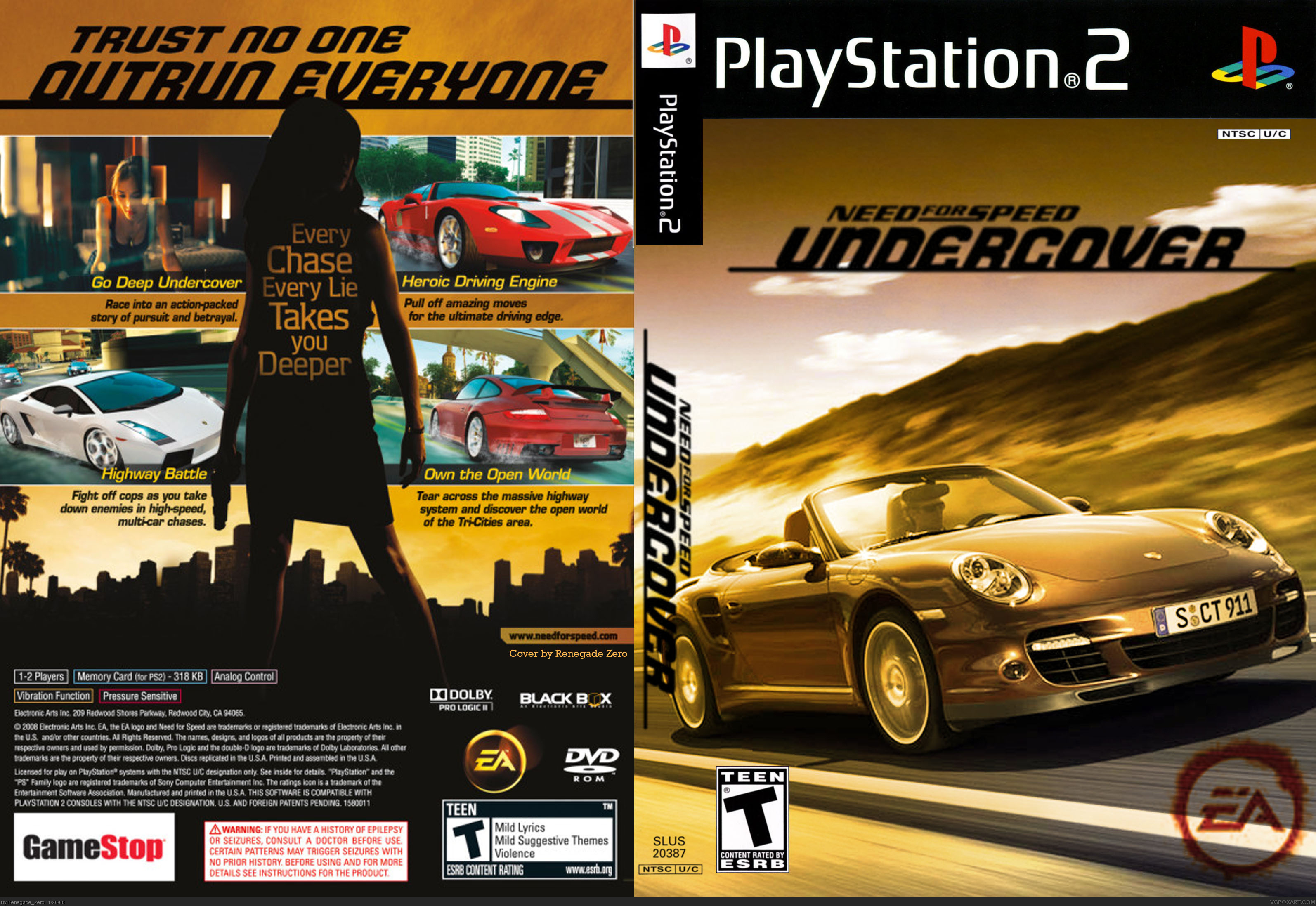 Need for Speed Undercover box cover