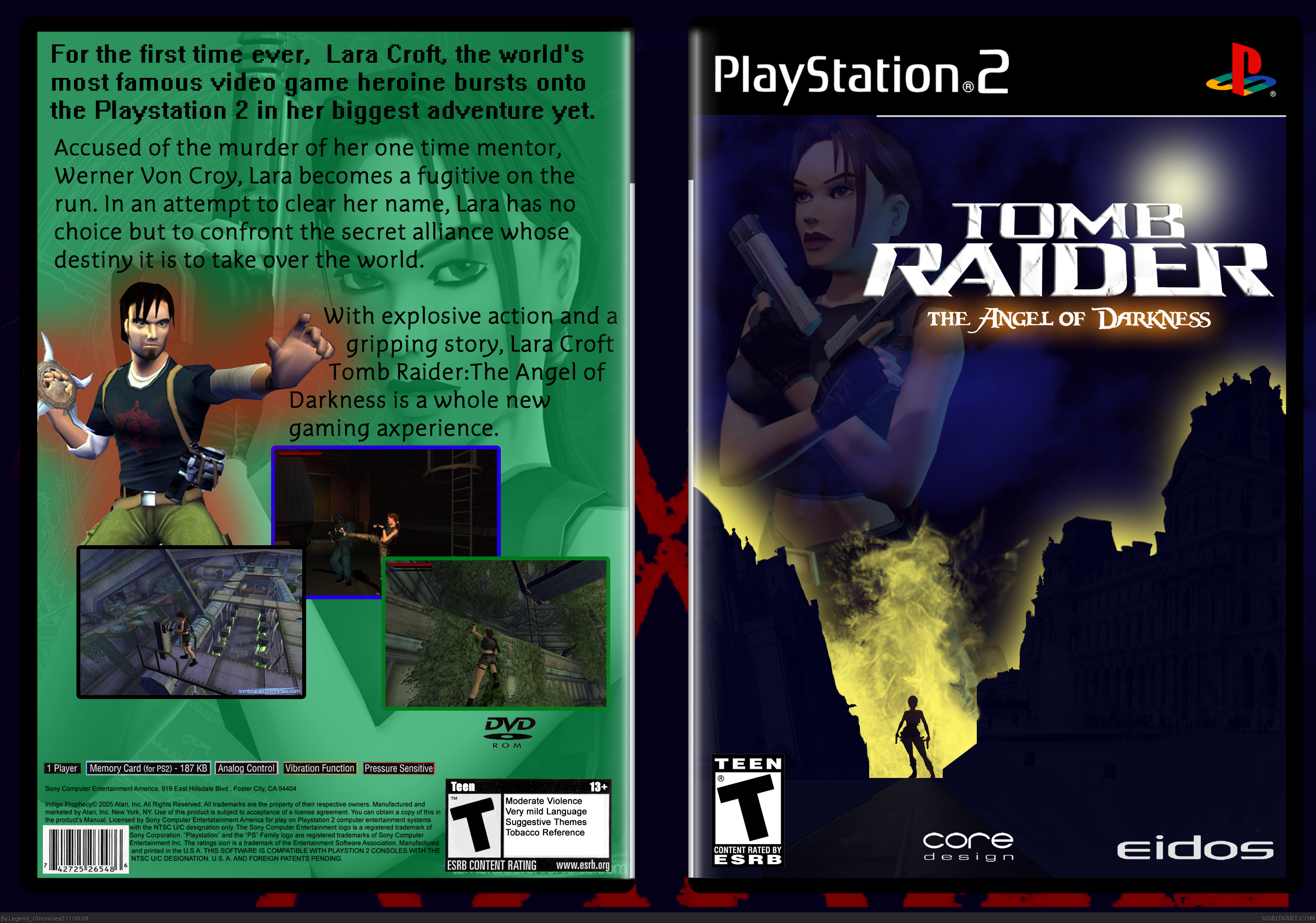 Tomb Raider: The Angel Of Darkness box cover