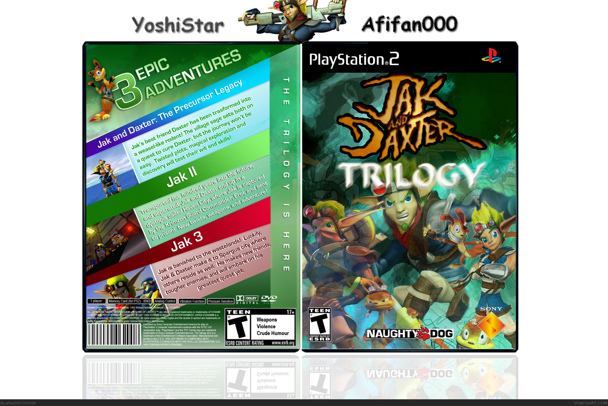Jak And Daxter: Trilogy box cover