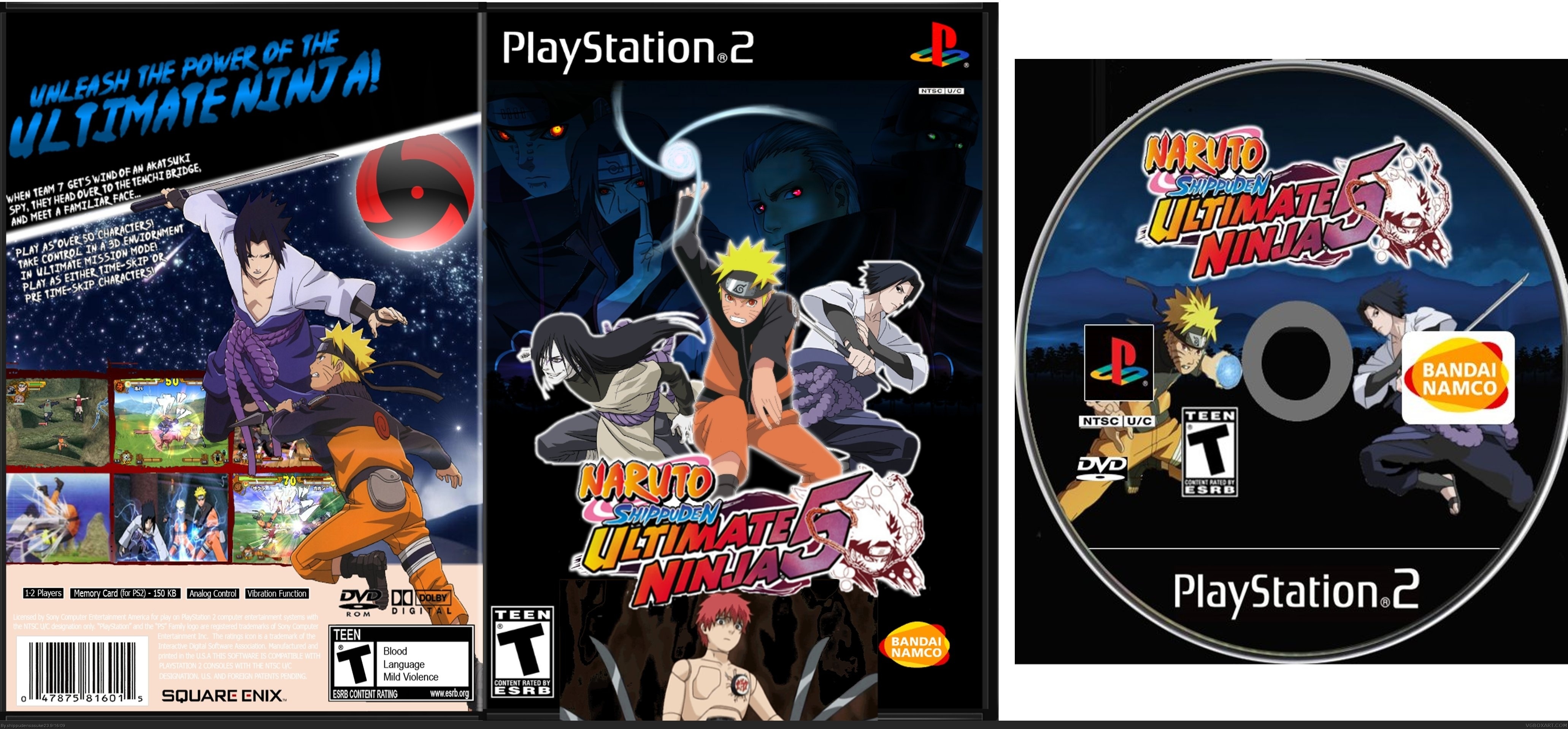 Naruto Shippuden: Ultimate Ninja 5 box cover