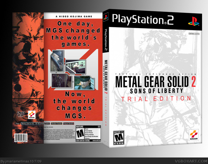 Metal Gear Solid 2 Trial Edition box art cover