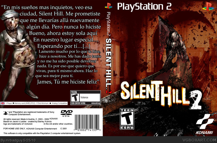 Silent Hill 2 box art cover