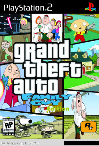 Grand theft auto family guy edition box cover