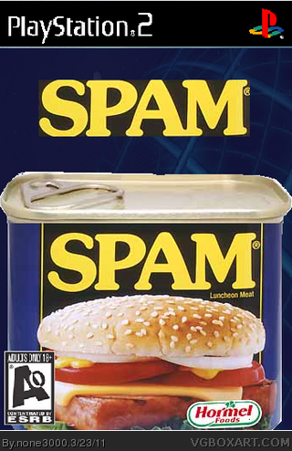 SPAM the game box cover
