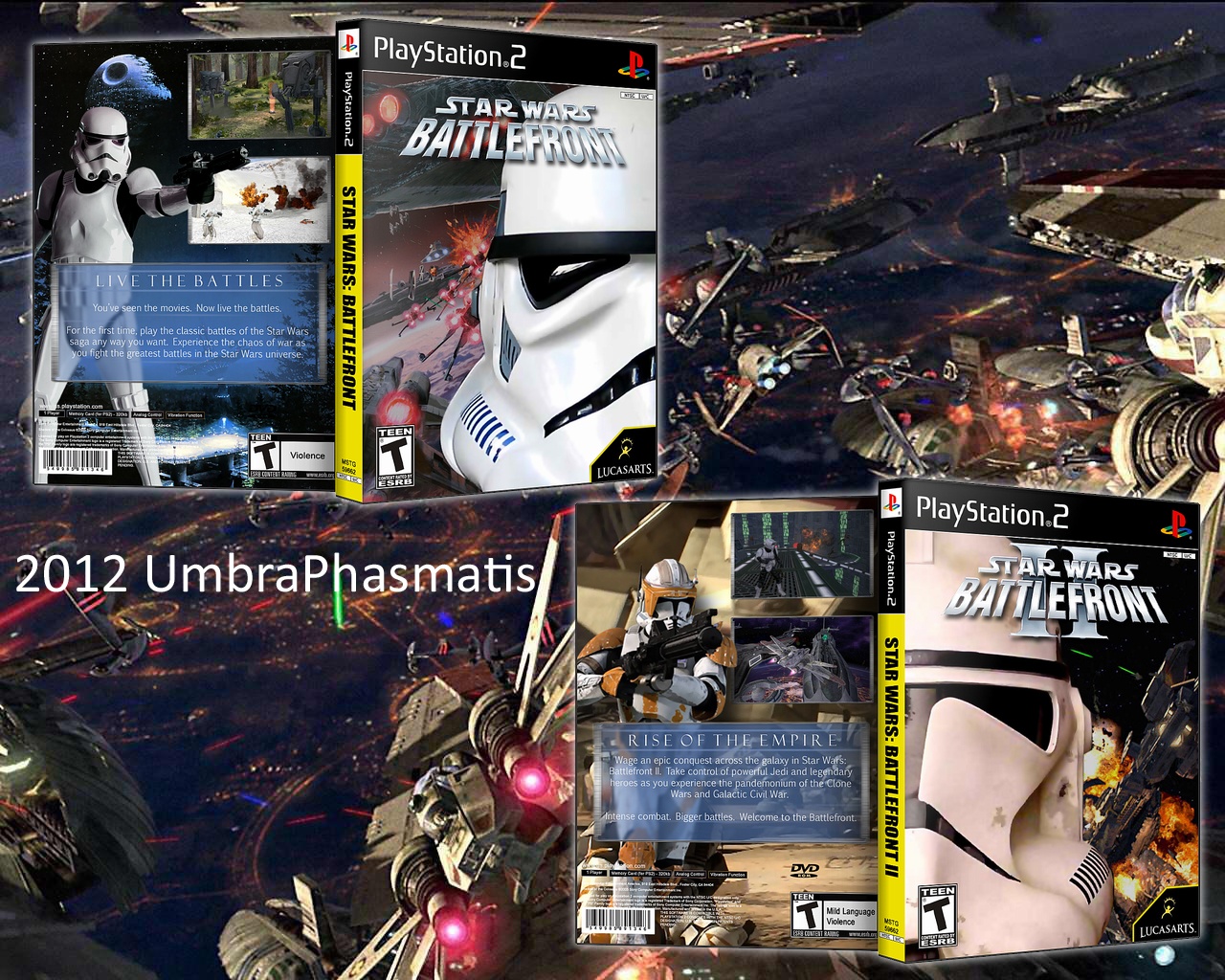 Star Wars: Battlefront 1 & 2 box cover