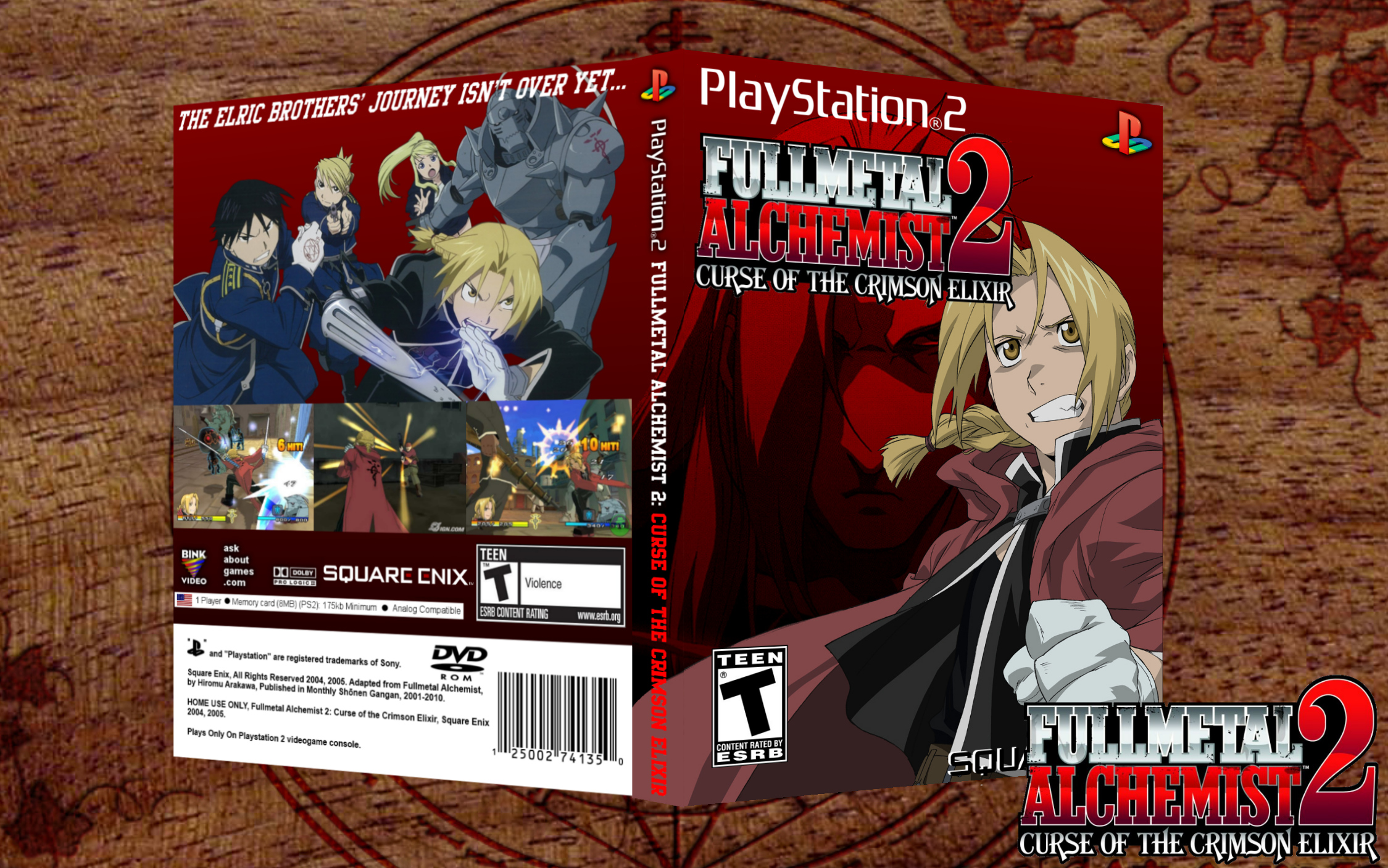 Fullmetal Alchemist 2: Curse of the Crimson Elixir box cover