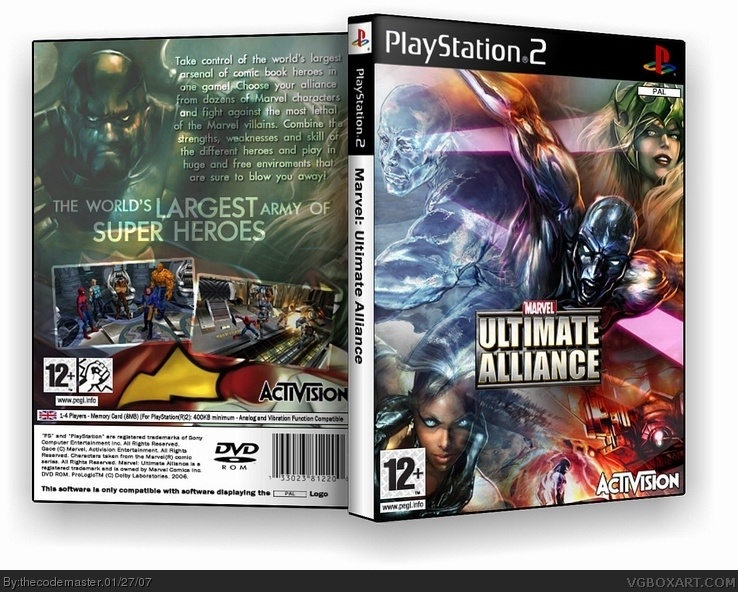 Marvel Ultimate Alliance box cover