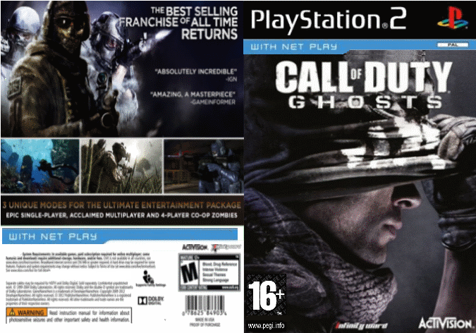 Call Of Duty Ghosts box cover