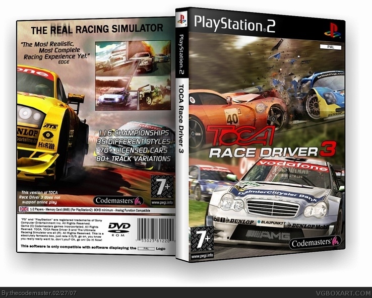 TOCA Race Driver 3 box cover