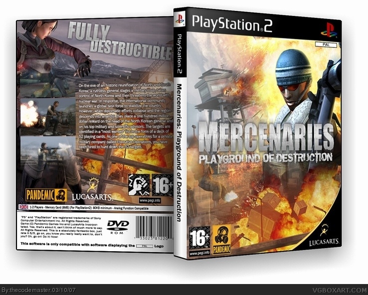Mercenaries: Playground of Destruction box cover