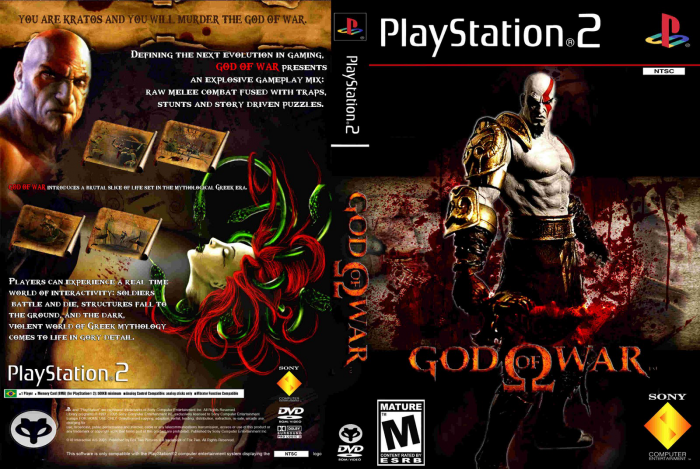 God of War - PS2 box art cover