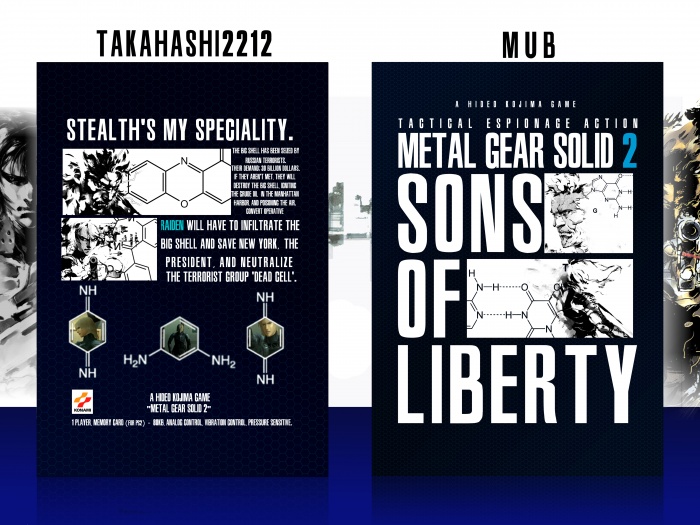 Metal Gear Solid 2 box art cover