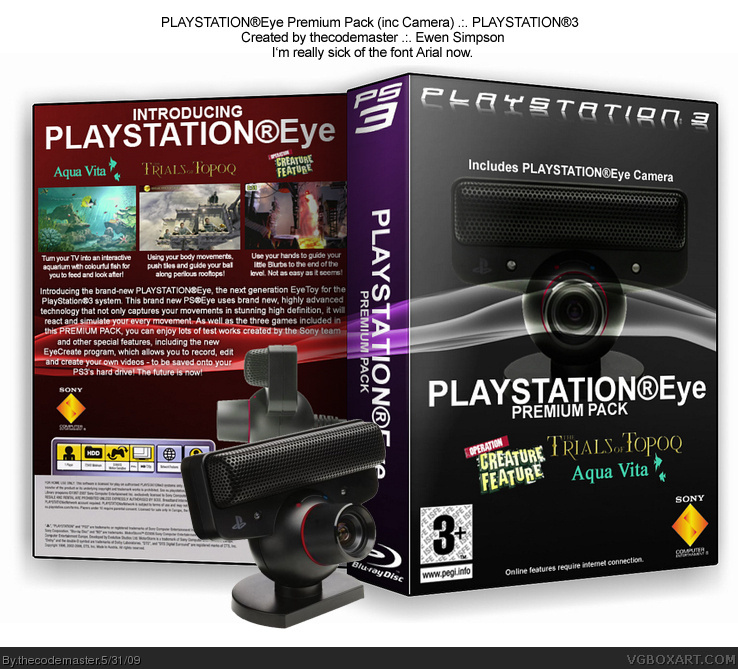 PLAYSTATION Eye Premium Pack box cover